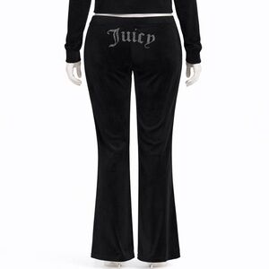 Juicy Couture Black Velour Pants (NWT) Sz XL